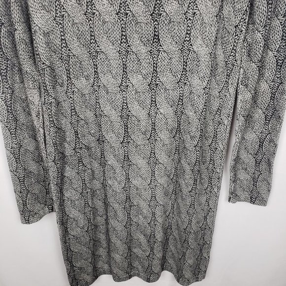 Michael Kors Gray Knit Sweater Dress Chain Print size XS with stretch - Picture 7 of 9
